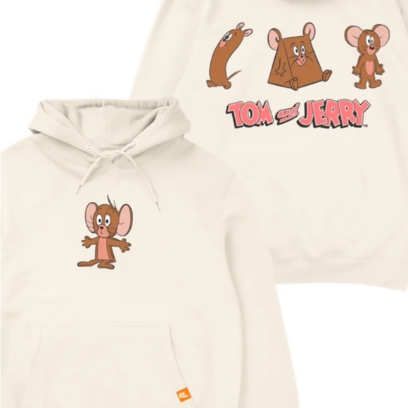 Hanna Barbera Tom & Jerry Hijinx Hoodie - Ivory Retrokid - Picture 4 of 4